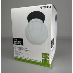 Project Source 5.98" LED Flush Mount Ceiling Fixture, oil rubbed bronze